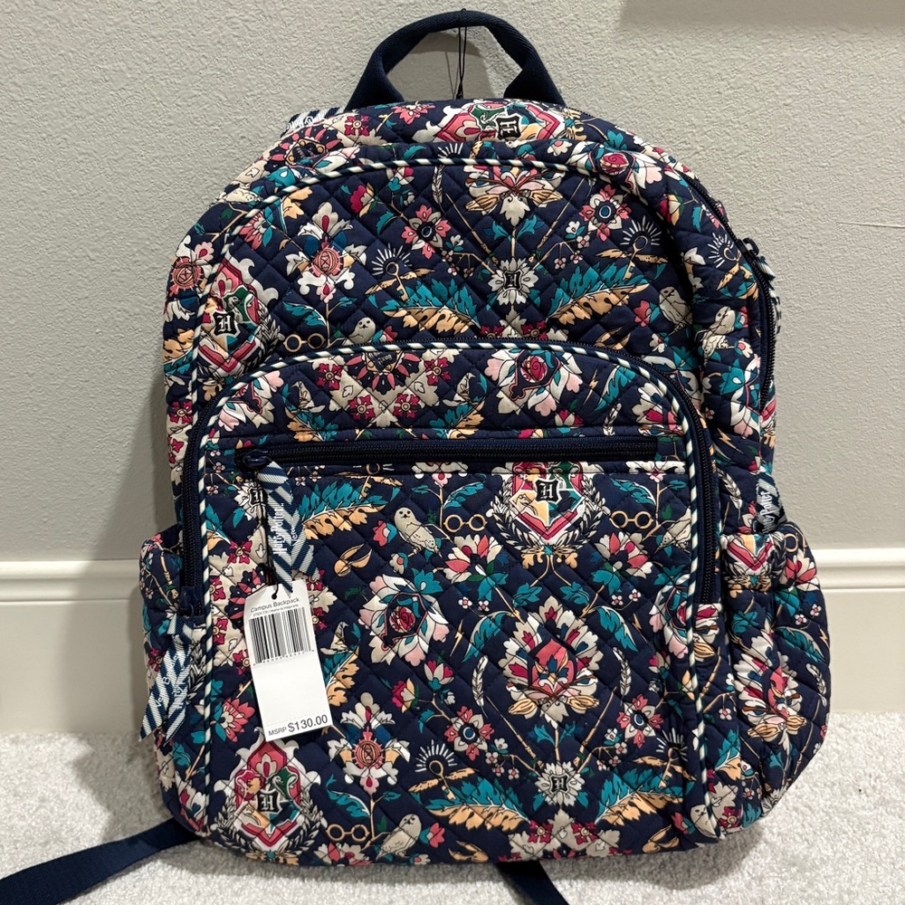 NWT Harry Potter Vera Bradley Campus Backpack - Home to Hogwarts
